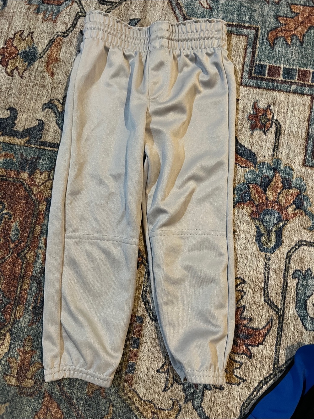 Kids Neutral Elastic-Waist Jogger Pants — Cream